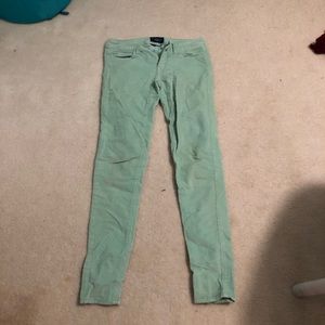 American Eagle Green Corduroy Pants
